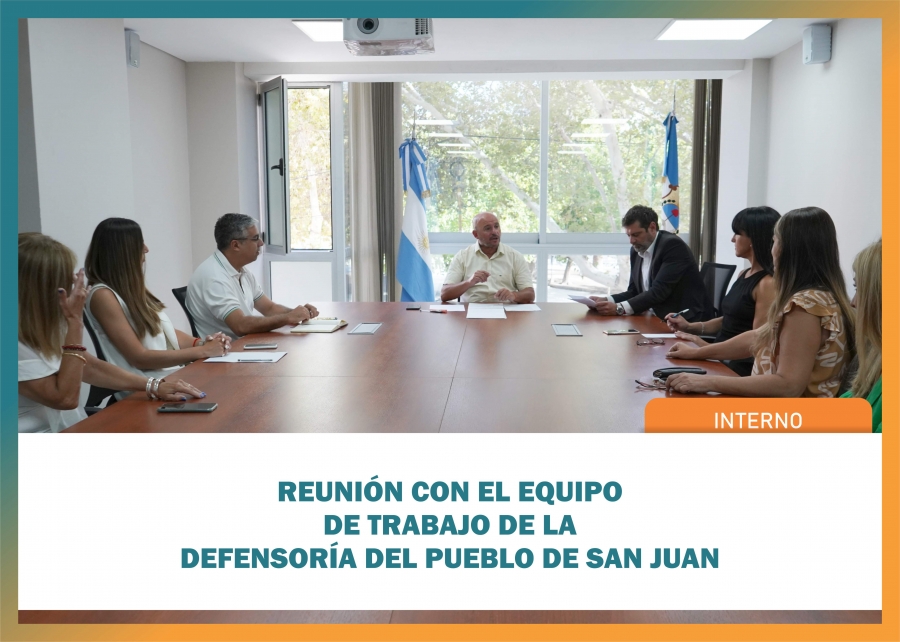 Reunión con el equipo de trabajo de la Defensoría del Pueblo de San Juan