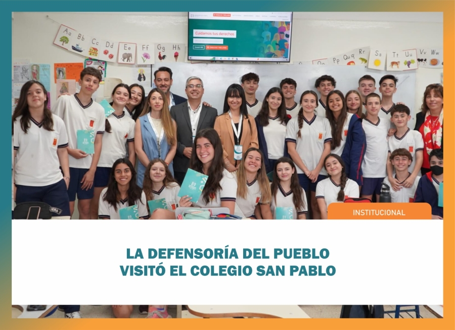 La Defensoría del Pueblo visitó el Colegio San Pablo