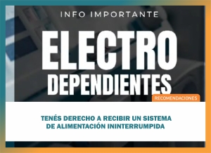 Info importante - Electrodependientes